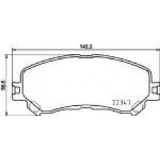 FK20081 KAISHIN Комплект гальмівних колодок дисковий гальм