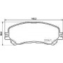 FK20081 KAISHIN Комплект гальмівних колодок дисковий гальм