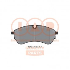 704-50020 IAP QUALITY PARTS Комплект гальмівних колодок дисковий гальм