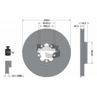 BDS1308 BENDIX Braking Гальмівний диск
