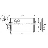 HY5059 AVA QUALITY COOLING Конденсатор кондиціонера