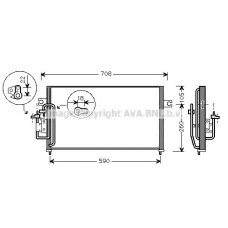 HY5059 AVA QUALITY COOLING Конденсатор кондиціонера