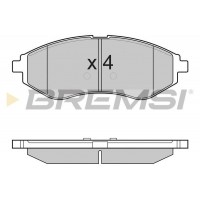 BP3111 BREMSI Комплект гальмівних колодок дисковий гальм