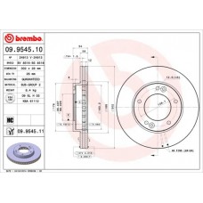 09.9545.10 BREMBO Гальмівний диск