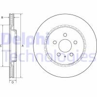 BG4643C DELPHI Гальмівний диск
