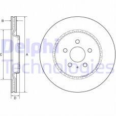 BG4643C DELPHI Гальмівний диск