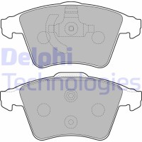 LP2224 DELPHI Комплект гальмівних колодок дисковий гальм