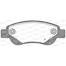 BPA1177.00 OPEN PARTS Комплект гальмівних колодок дисковий гальм