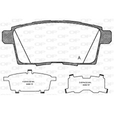 BPA1268.00 OPEN PARTS Комплект гальмівних колодок дисковий гальм