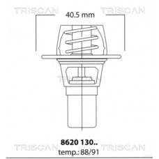 8620 13091 TRISCAN Термостат охолоджувальна рідина