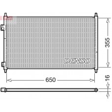 DCN40018 DENSO Конденсатор кондиціонера