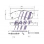 FT29153 FAST Колодки гальмівні дисковые задние  IVECO DAILY E4 06-11, E5 11-14, E6 14-