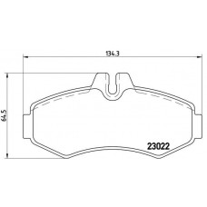 P 50 031 BREMBO Комплект гальмівних колодок дисковий гальм