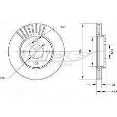 TX 70-13 TOMEX Brakes Гальмівний диск