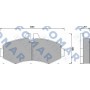 FO 678681 FOMAR Friction Комплект гальмівних колодок дисковий гальм