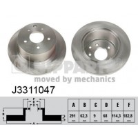 J3311047 NIPPARTS Гальмівний диск