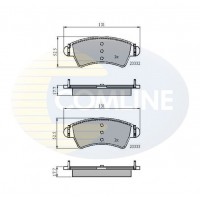 CBP01260 COMLINE Комплект гальмівних колодок дисковий гальм