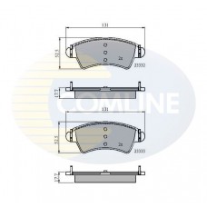 CBP01260 COMLINE Комплект гальмівних колодок дисковий гальм