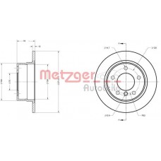 6110288 METZGER Гальмівний диск