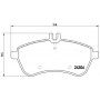 P 50 067 BREMBO Комплект гальмівних колодок дисковий гальм