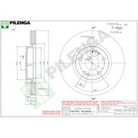 V744 PILENGA Гальмівний диск
