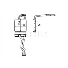 WG2180142 WILMINK GROUP Теплообмінник обігрів салону
