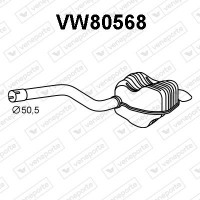 VW80568 VENEPORTE Глушник вихлопних газів кінцевий