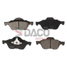 323948 DACO Germany Комплект гальмівних колодок дисковий гальм
