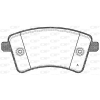 BPA1351.00 OPEN PARTS Комплект гальмівних колодок дисковий гальм