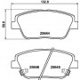 8DB 355 020-551 HELLA Комплект гальмівних колодок, дискове гальмо