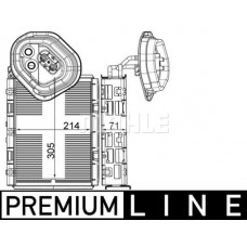 AE 4 000P MAHLE Випарник кондиціонера