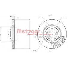 6110695 METZGER Гальмівний диск