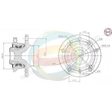 70-340025 MULTIPARTS Комплект підшипника ступиці колеса