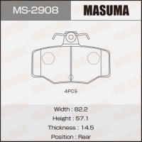 MS-2908 MASUMA Комплект гальмівних колодок
