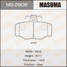 MS-2908 MASUMA Комплект гальмівних колодок
