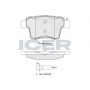 181722-701 ICER Комплект гальмівних колодок дисковий гальм
