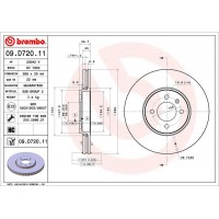 09.D720.11 BREMBO Гальмівний диск