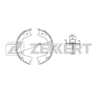BK-4455 ZEKKERT Комплект гальмівних колодок