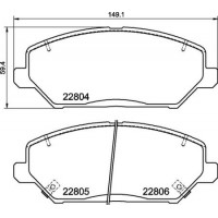 P 30 110 BREMBO Комплект гальмівних колодок дисковий гальм