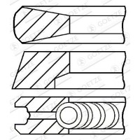 08-854700-00 GOETZE ENGINE Комплект поршневих кілець