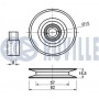 540730 RUVILLE Паразитный / ведущий ролик, поликлиновой ремень