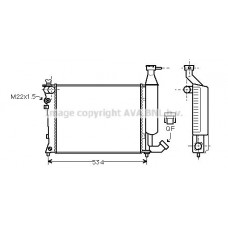CNA2149 AVA QUALITY COOLING Радіатор охолодження двигуна