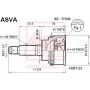 SZ-17A43 ASVA Шарнирный комплект, Привідний вал