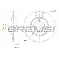 CD6607V BREMSI Гальмівний диск