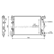 OL2667 AVA QUALITY COOLING Радіатор охолодження двигуна