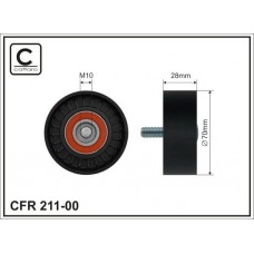 211-00 CAFFARO Паразитный / ведущий ролик, Поліклиновий ремінь