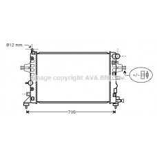 OLA2362 AVA QUALITY COOLING Радіатор охолодження двигуна