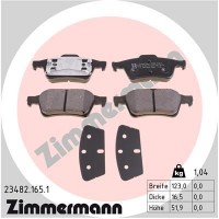 23482.165.1 ZIMMERMANN Комплект гальмівних колодок дисковий гальм