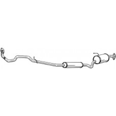 293-159 BOSAL Середній глушник вихлопних газів