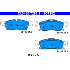 13.0460-7282.2 ATE Комплект гальмівних колодок дисковий гальм